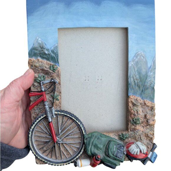 Innovation Giftware Other - Mountain Bike Bicycle 3D Picture Frame Holds 4X6 Photo MTB Scene NO GLASS
